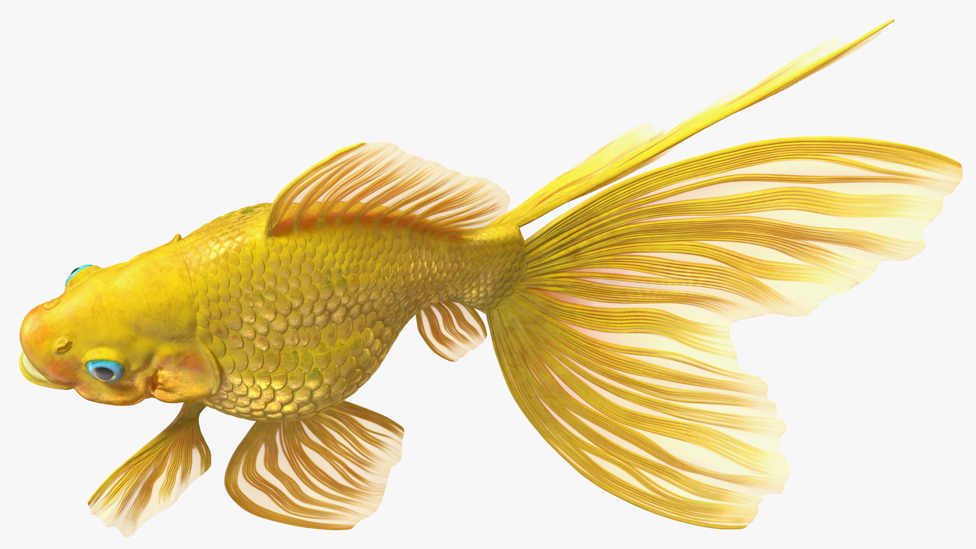 3D model Goldfish Rigged