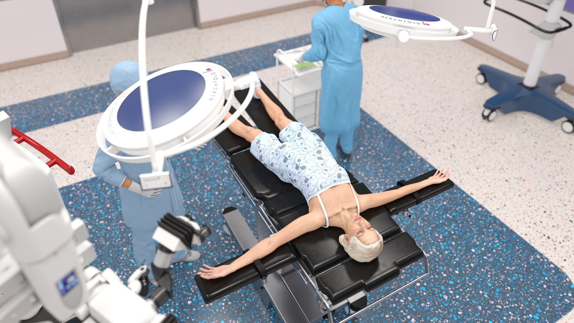 3D Operating Room with People