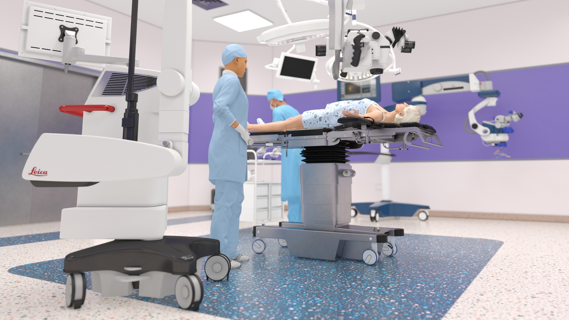 3D Operating Room with People