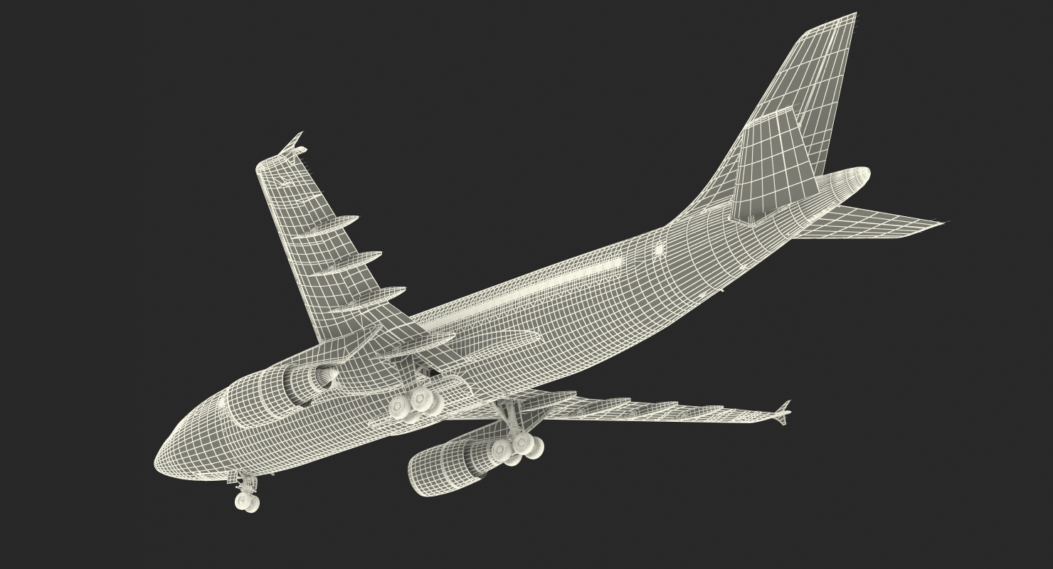 3D Airbus A310 300 Pan American model