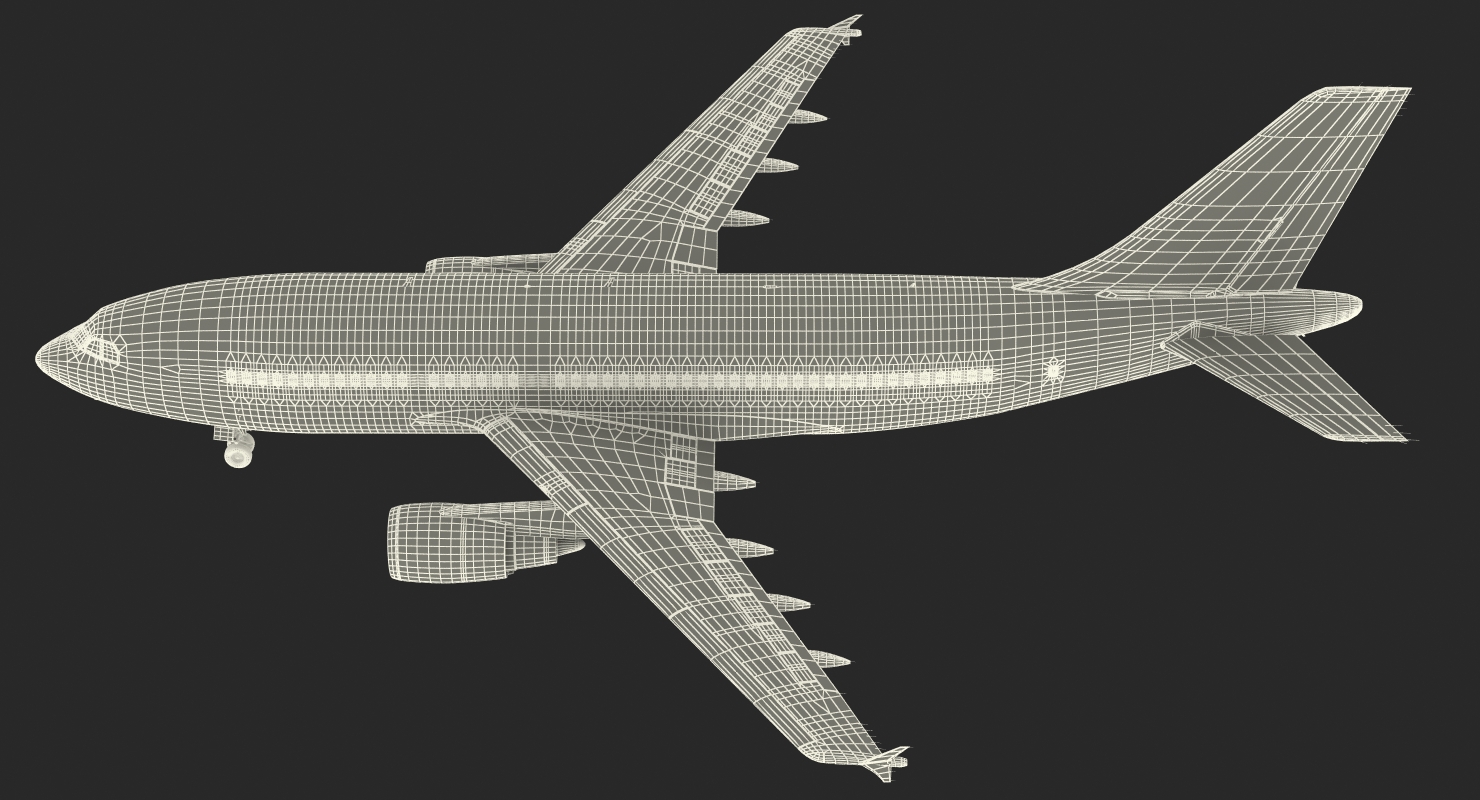 3D Airbus A310 300 Pan American model