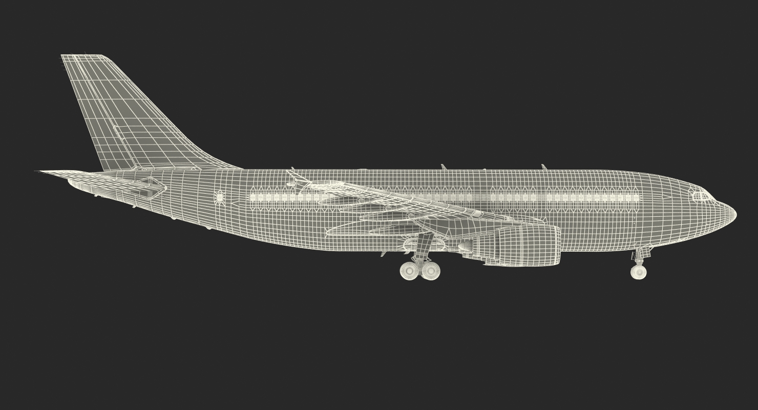 3D Airbus A310 300 Pan American model