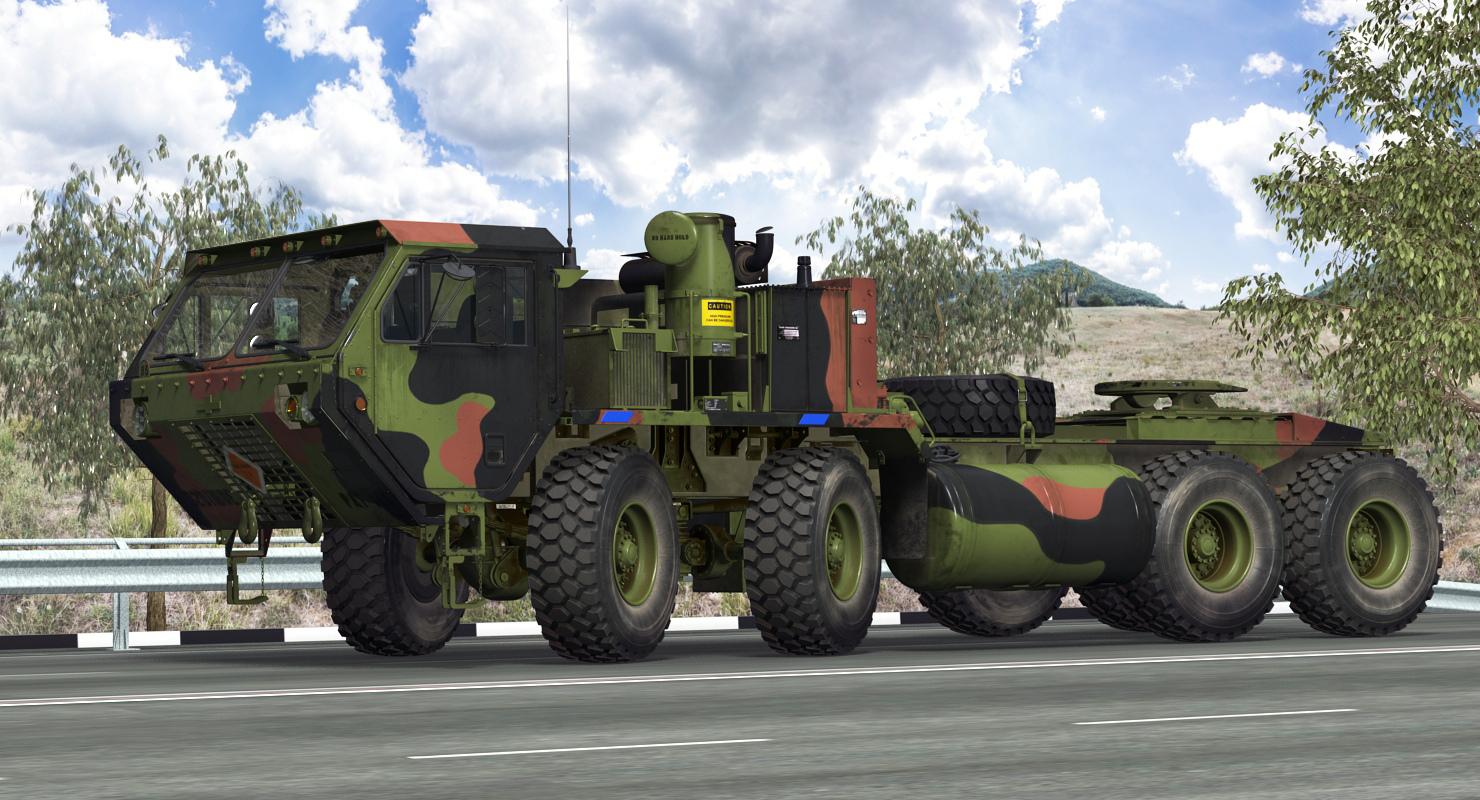 3D model Military Truck Oshkosh HEMTT M985 Rigged