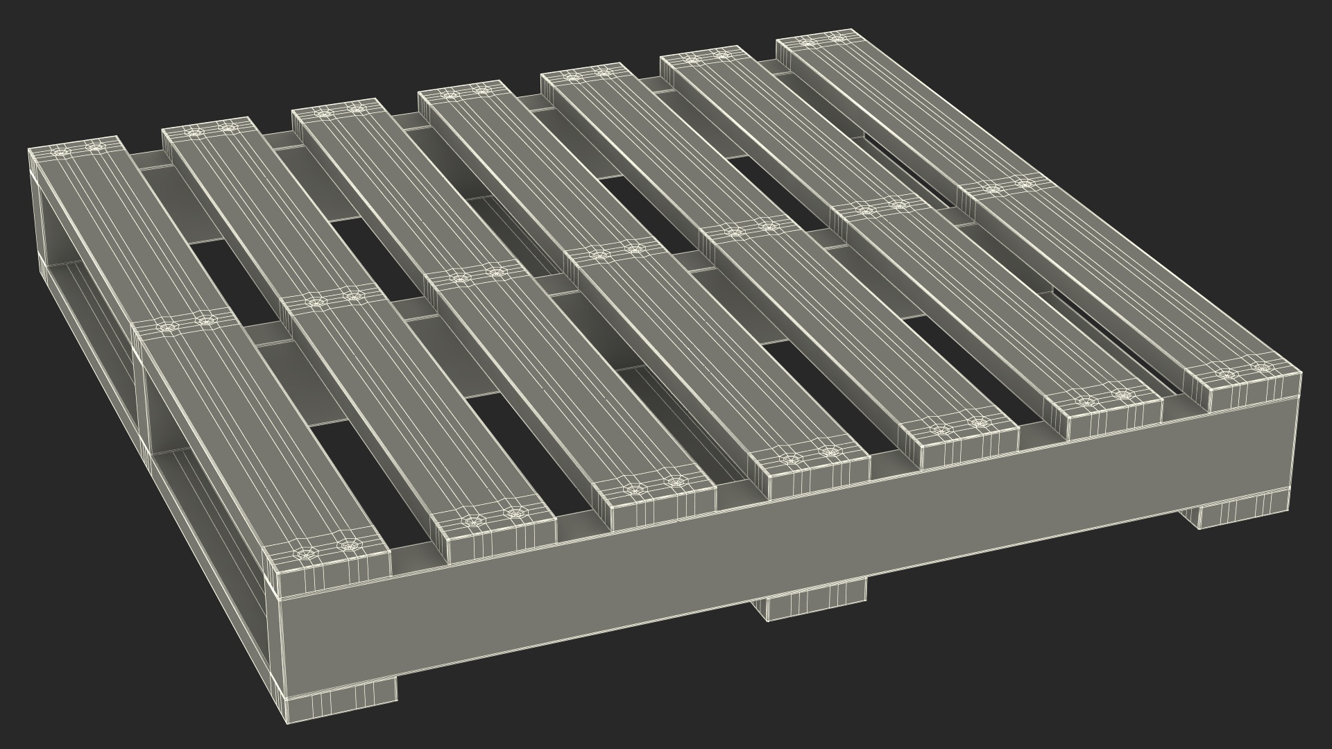 3D Hydraulic Trolley with Wooden Pallet