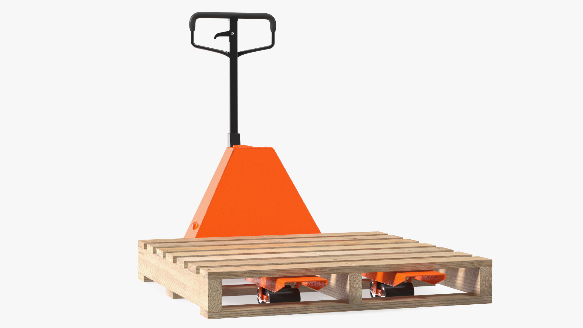 3D Hydraulic Trolley with Wooden Pallet