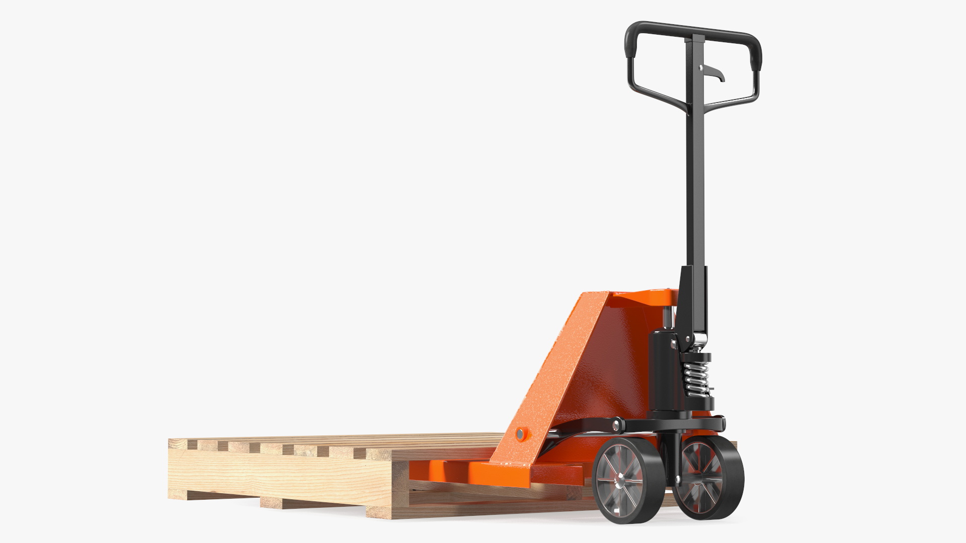 3D Hydraulic Trolley with Wooden Pallet