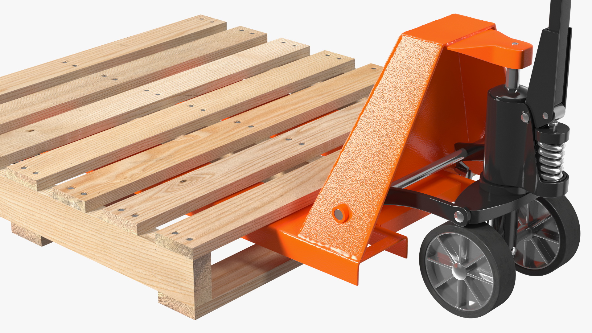 3D Hydraulic Trolley with Wooden Pallet