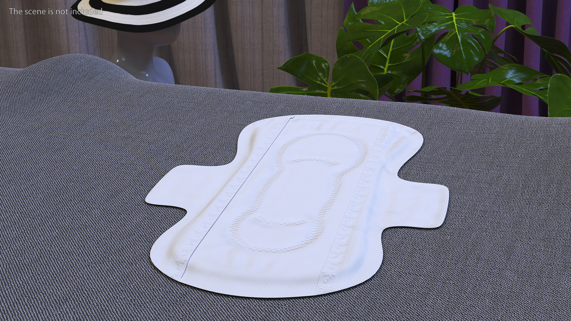 3D model Sanitary Napkin Pad with Wings