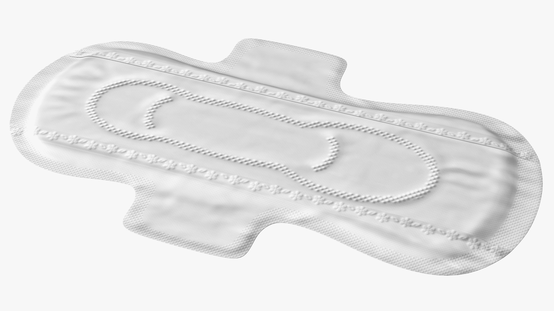 3D model Sanitary Napkin Pad with Wings