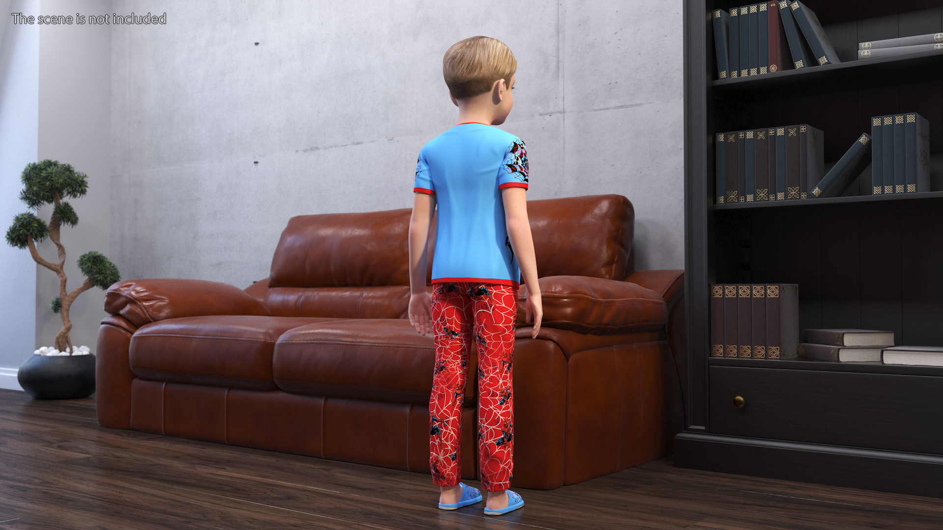 Child Boy Home Style Rigged 3D