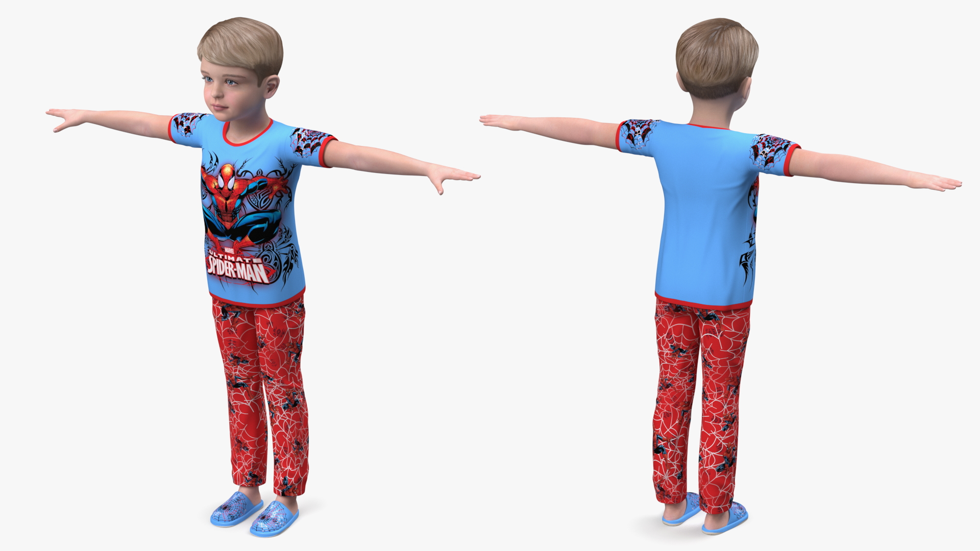 3D Child Boy Home Style Rigged for Cinema 4D