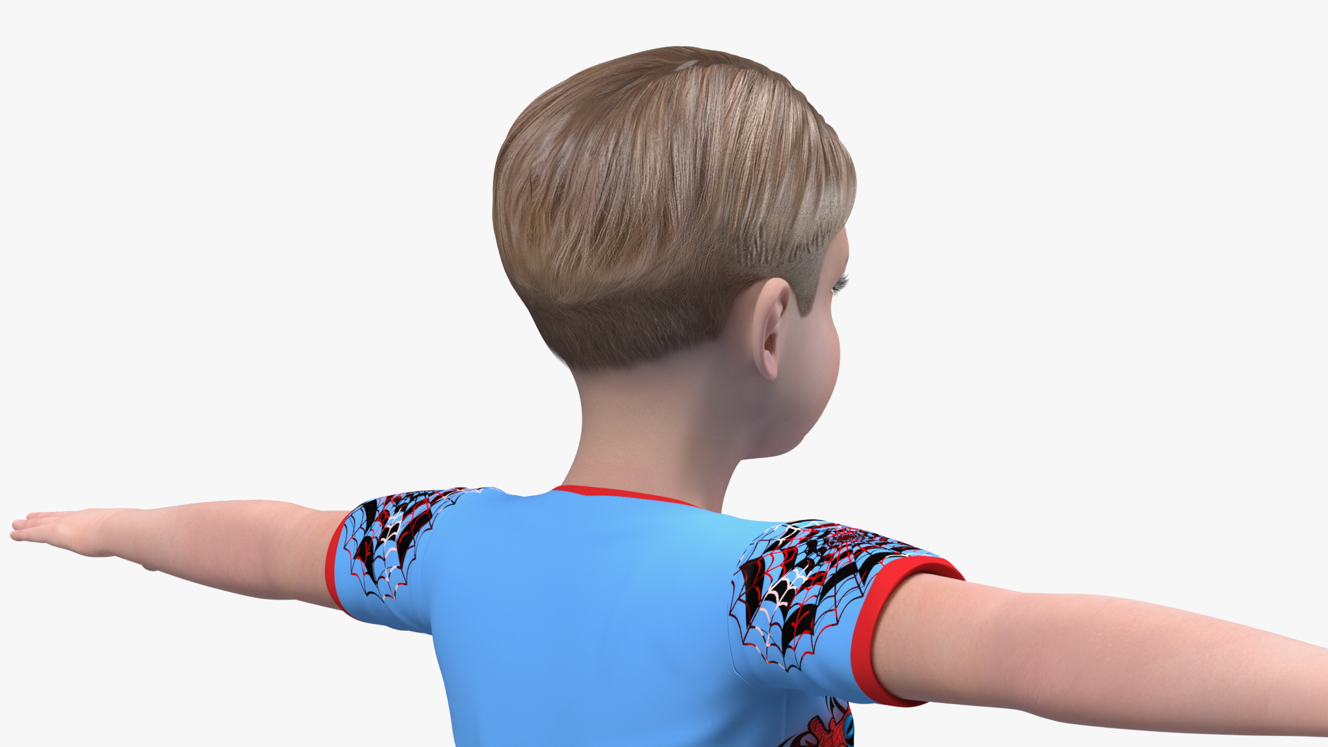 3D Child Boy Home Style Rigged for Cinema 4D