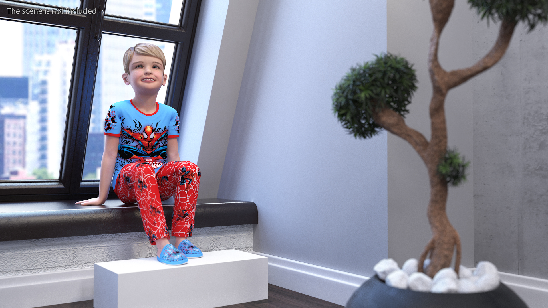 3D Child Boy Home Style Rigged for Cinema 4D