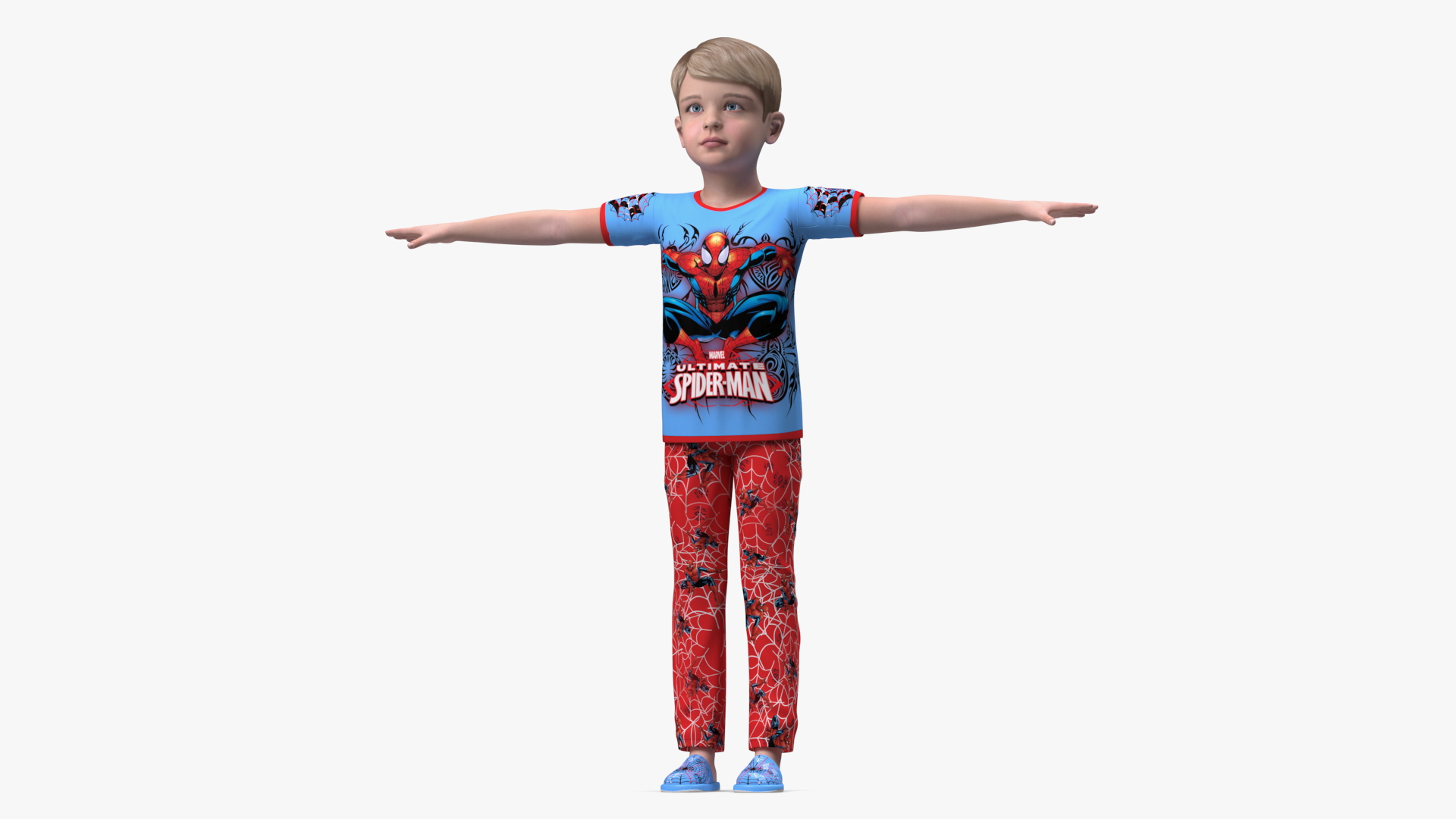 3D Child Boy Home Style Rigged for Cinema 4D