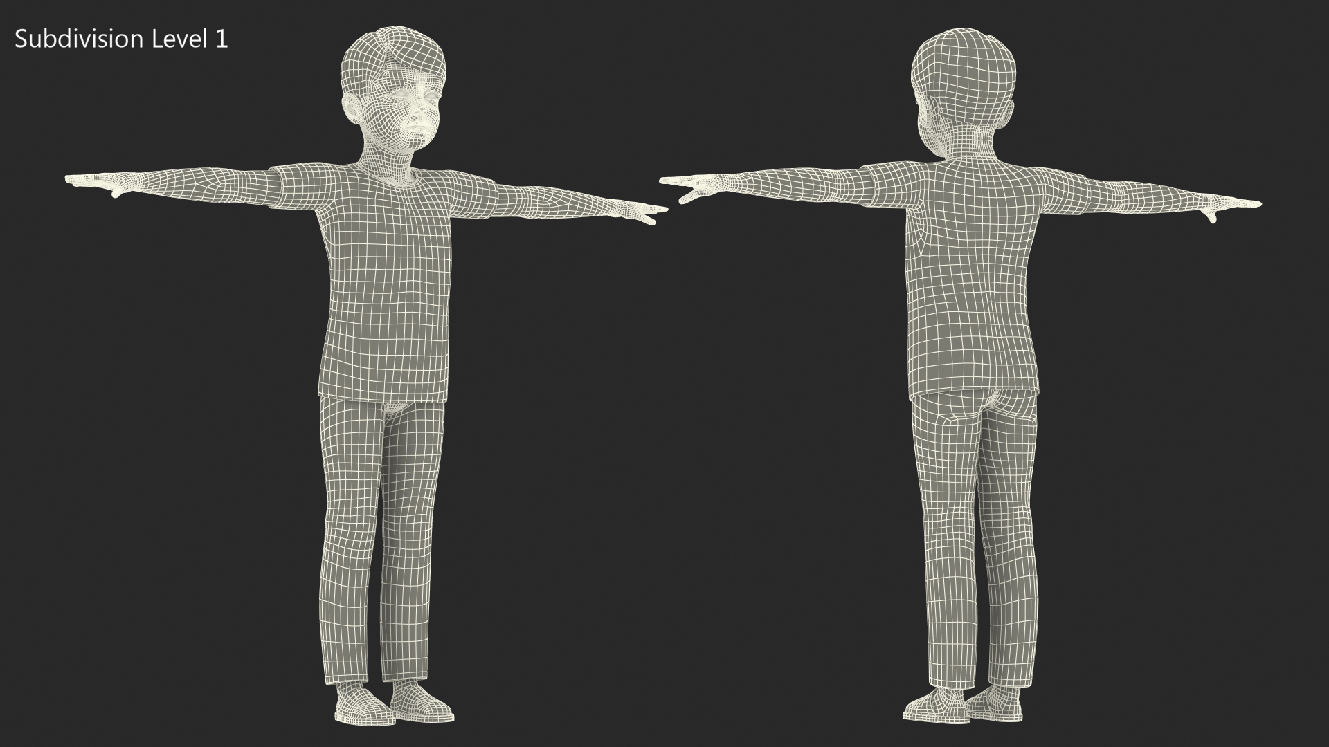 3D Child Boy Home Style Rigged for Cinema 4D