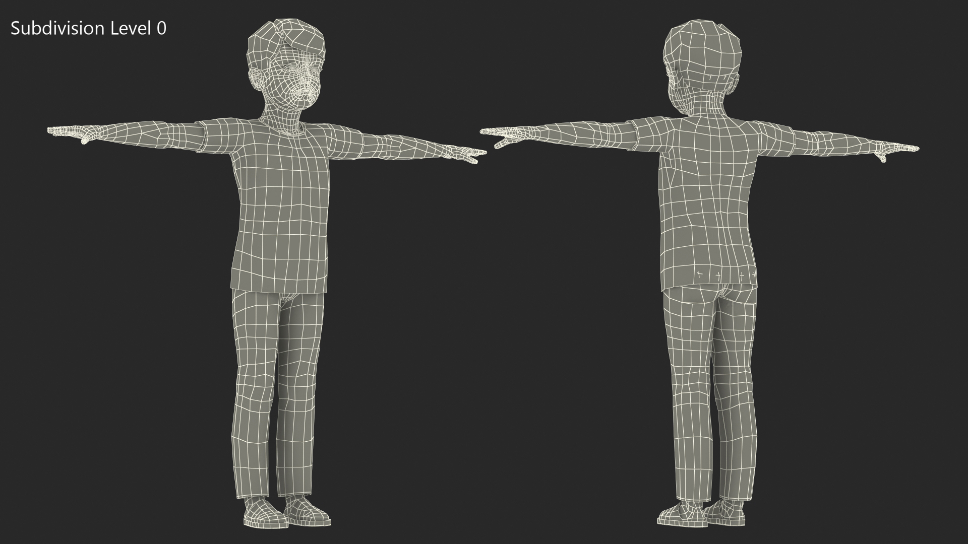 3D Child Boy Home Style Rigged for Cinema 4D