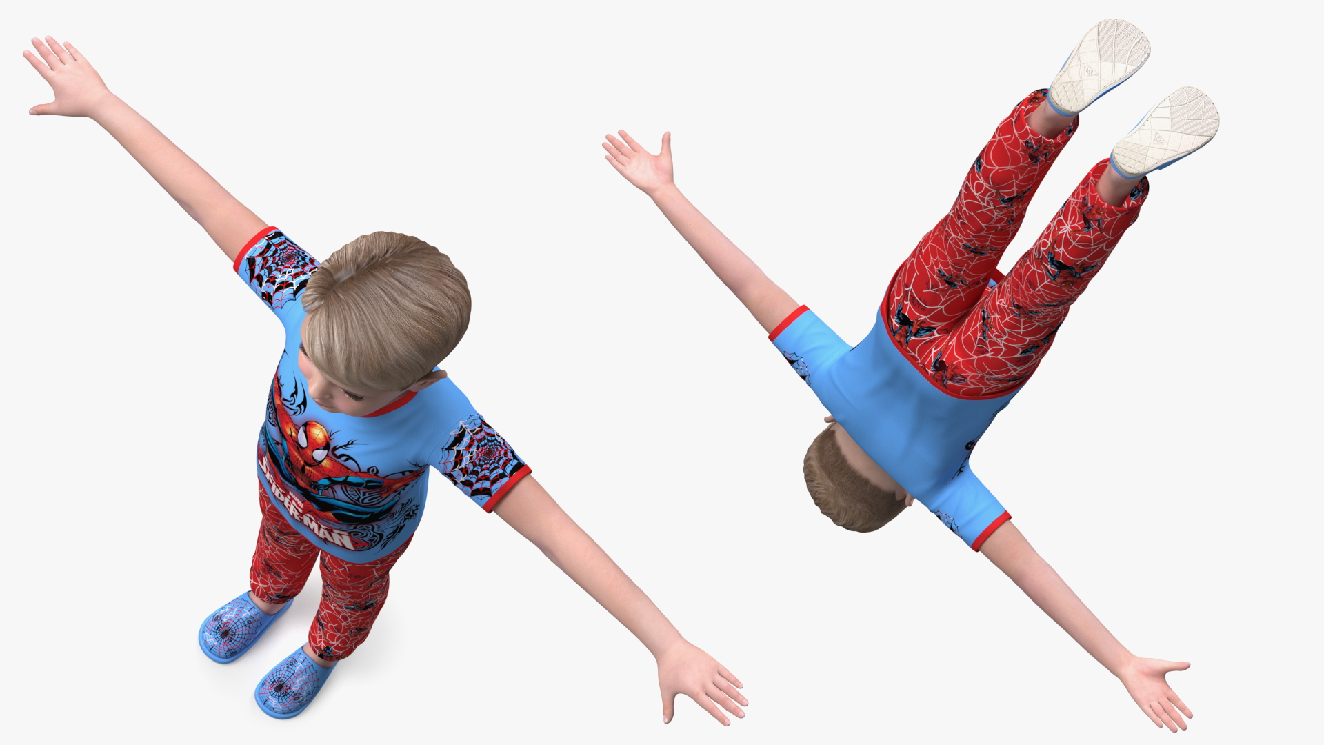 Child Boy Home Style Rigged 3D