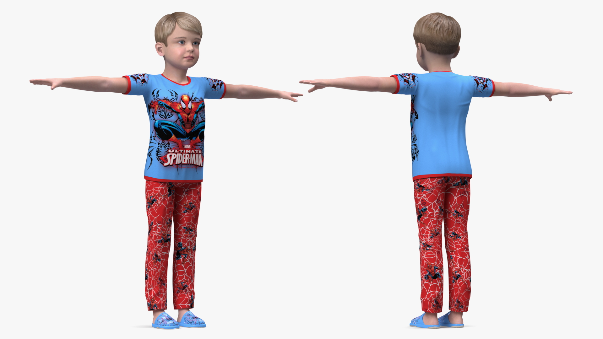 3D Child Boy Home Style Rigged for Cinema 4D