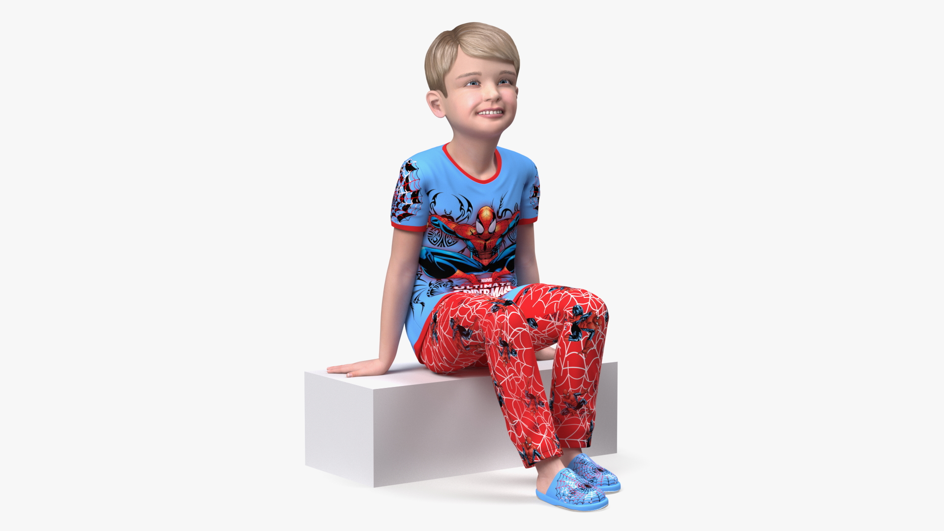 3D Child Boy Home Style Rigged for Cinema 4D