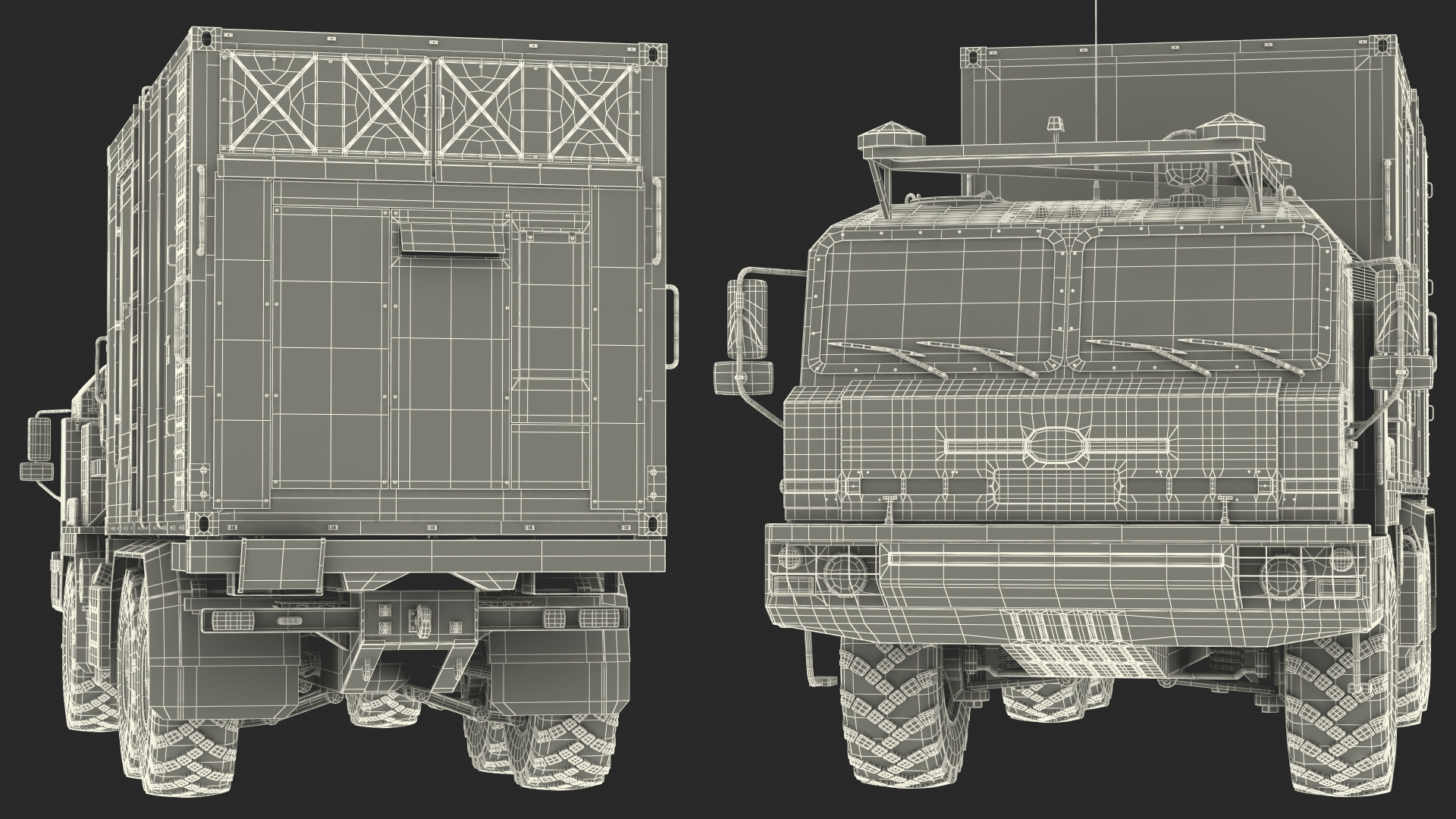 3D Command and Control Vehicle 50K6 Vityaz Camo Rigged