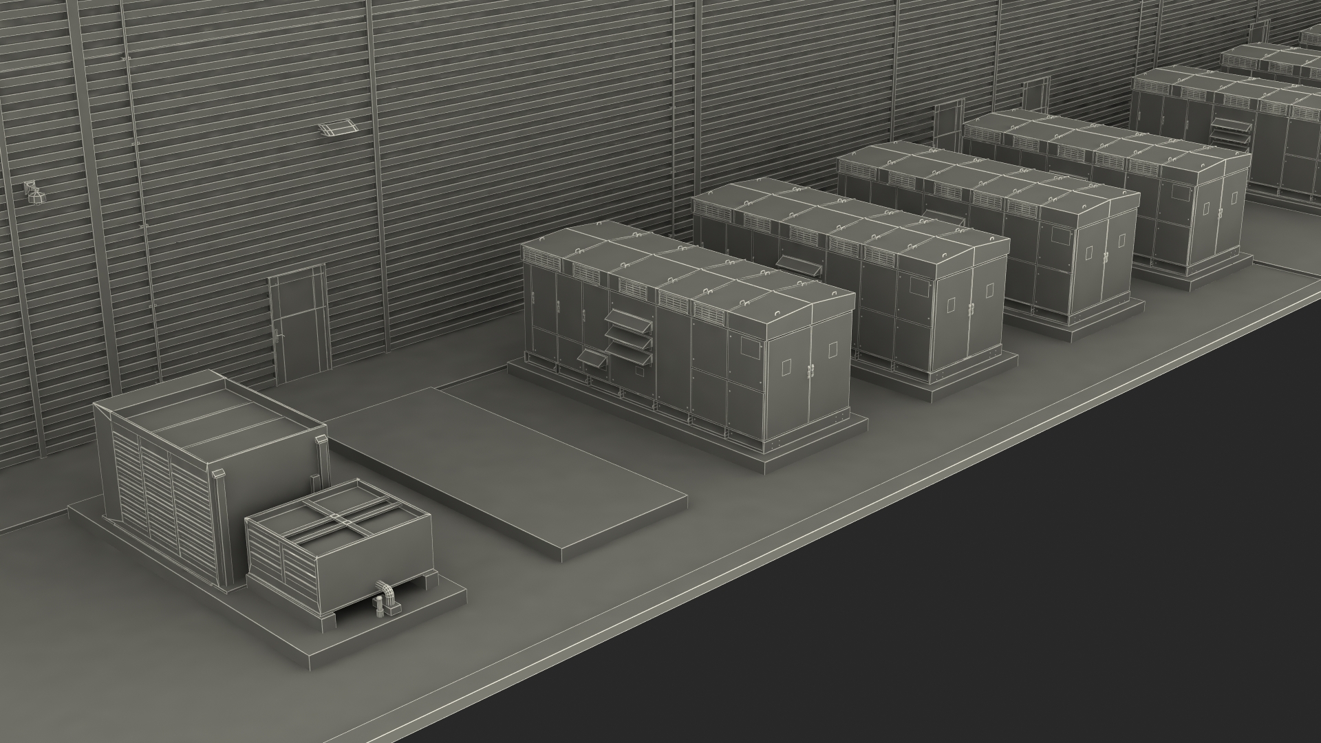 Battery Storage Power Station 3D model