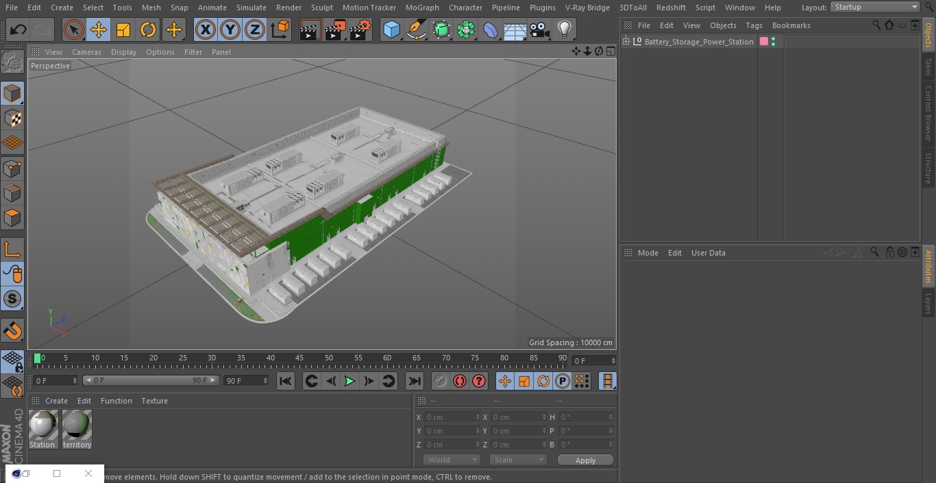 Battery Storage Power Station 3D model