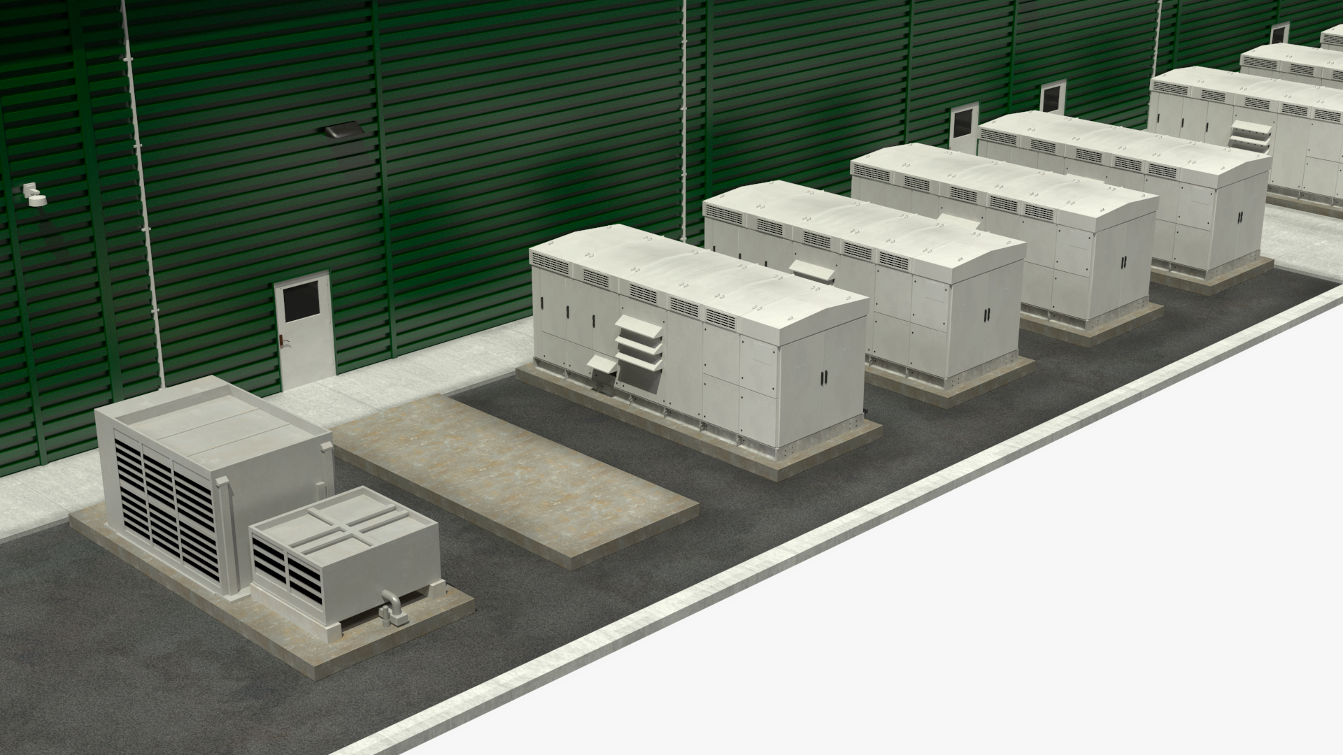 Battery Storage Power Station 3D model