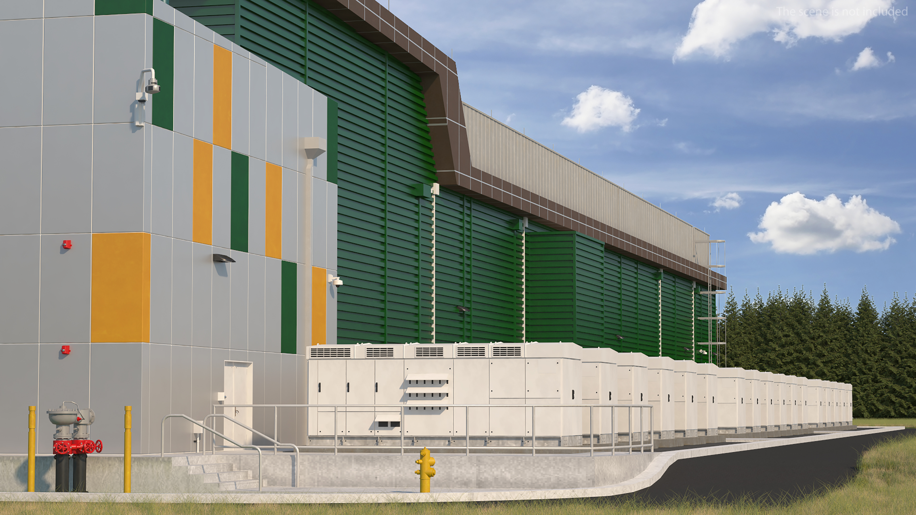 Battery Storage Power Station 3D model