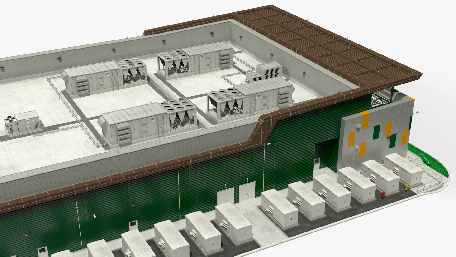 Battery Storage Power Station 3D model