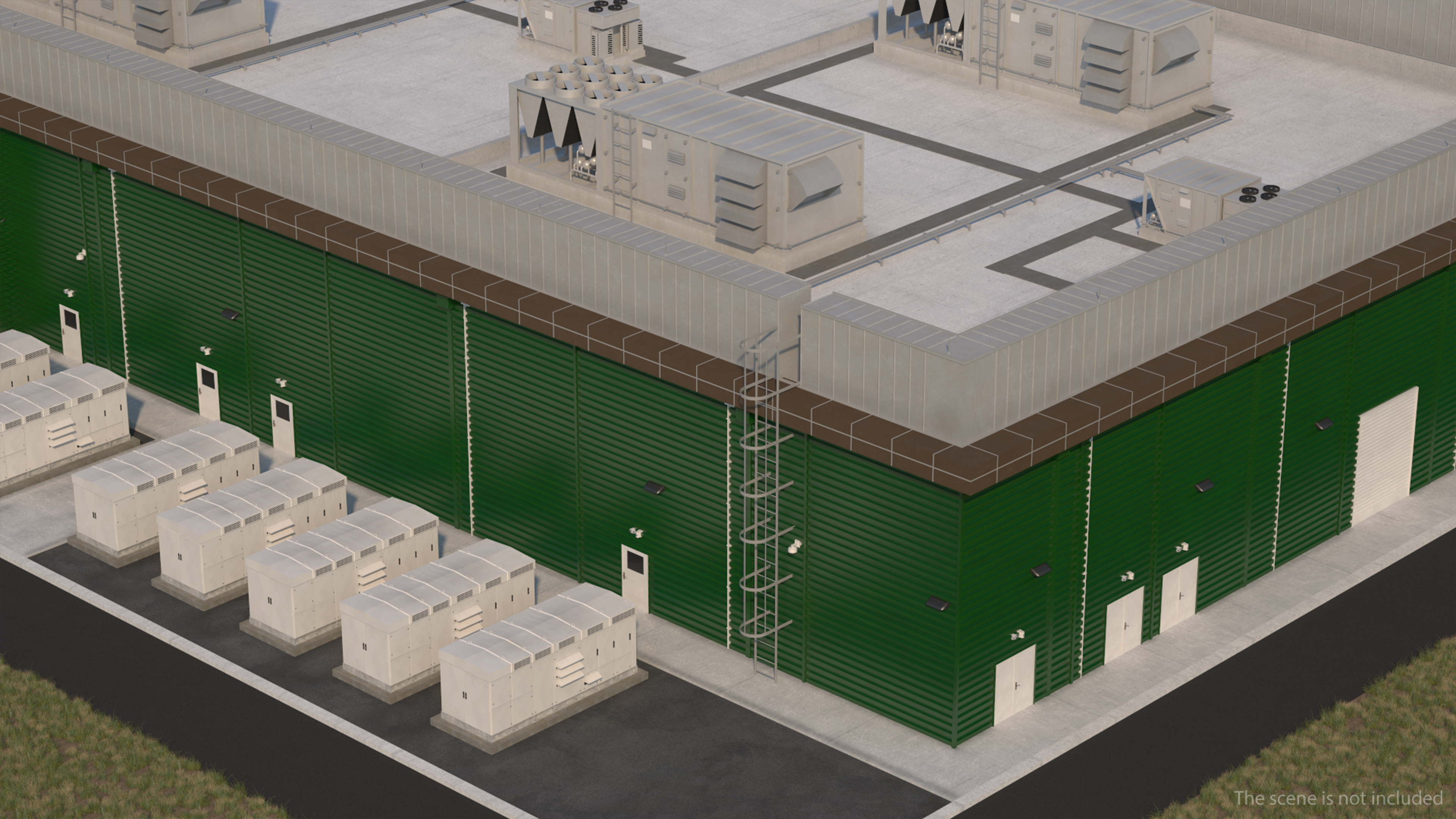 Battery Storage Power Station 3D model