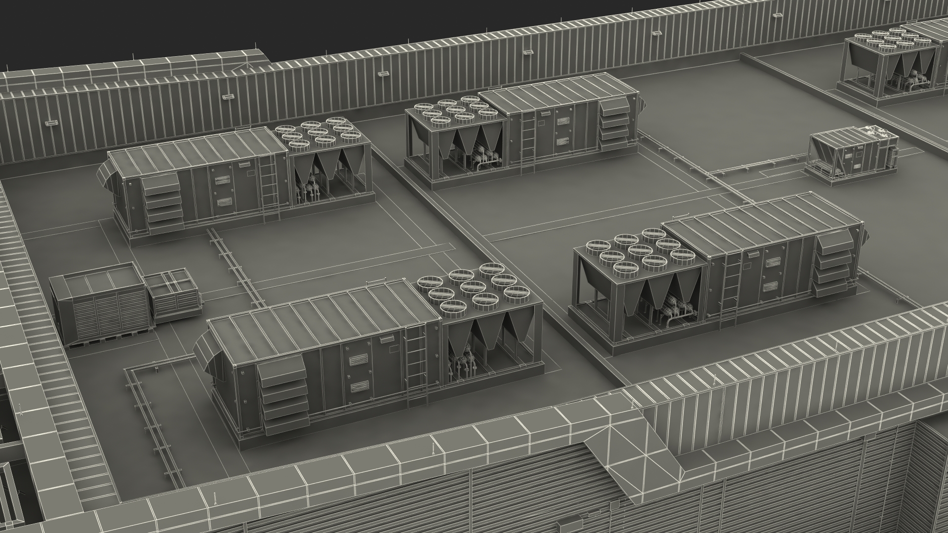 Battery Storage Power Station 3D model