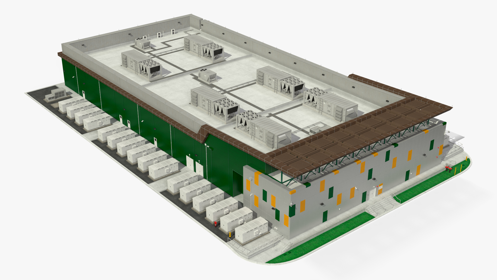 Battery Storage Power Station 3D model