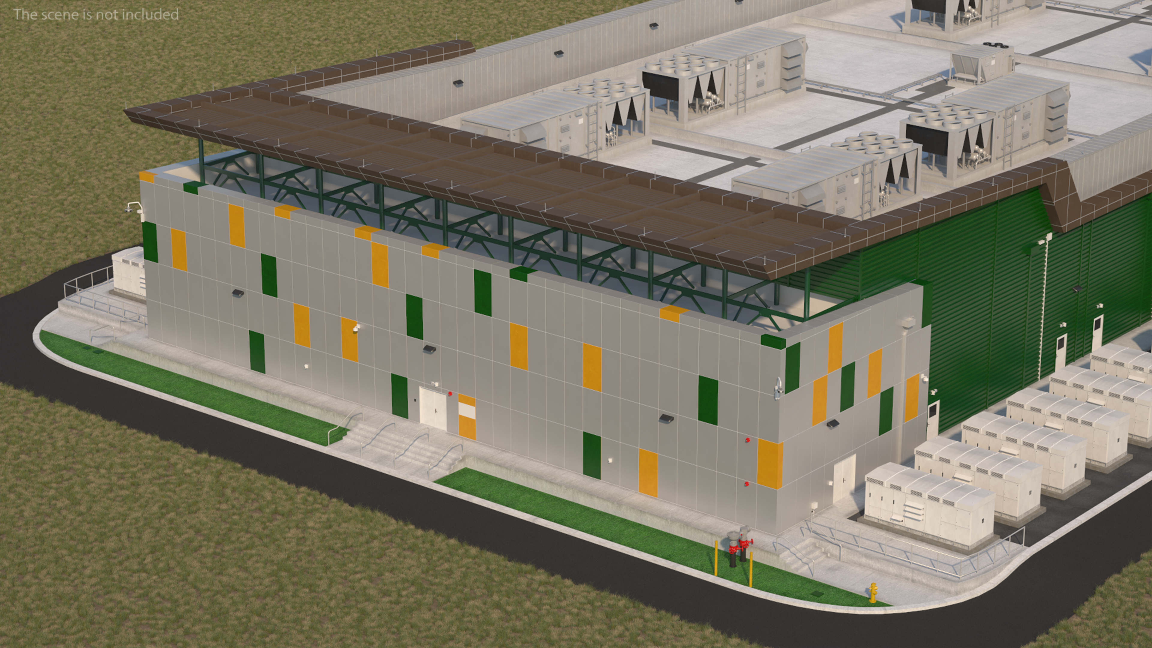 Battery Storage Power Station 3D model