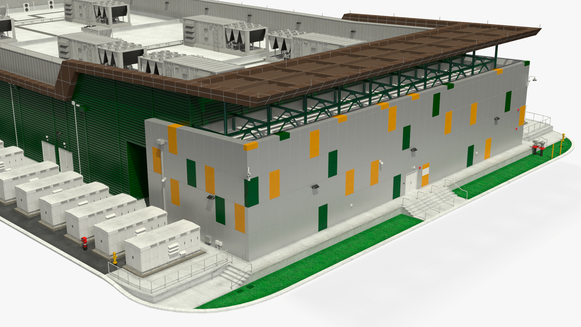 Battery Storage Power Station 3D model