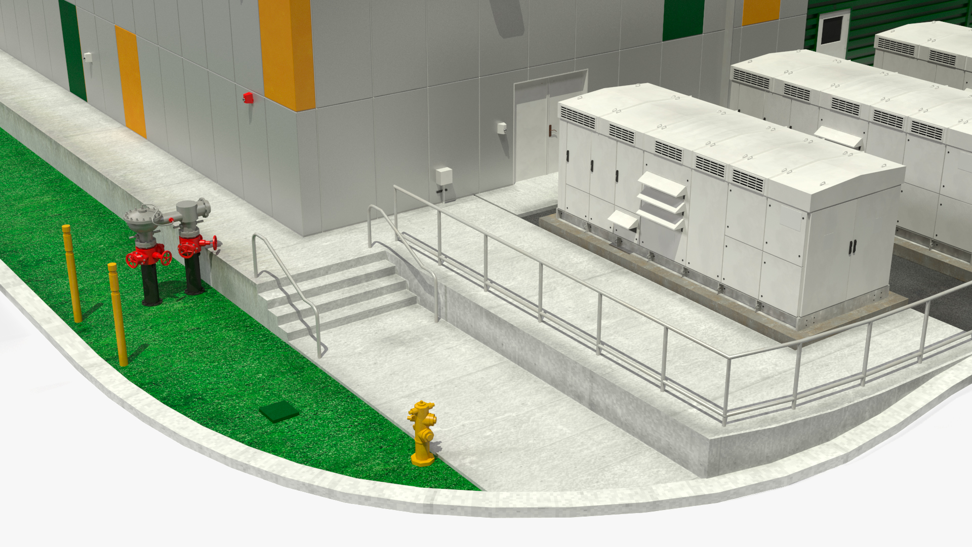 Battery Storage Power Station 3D model