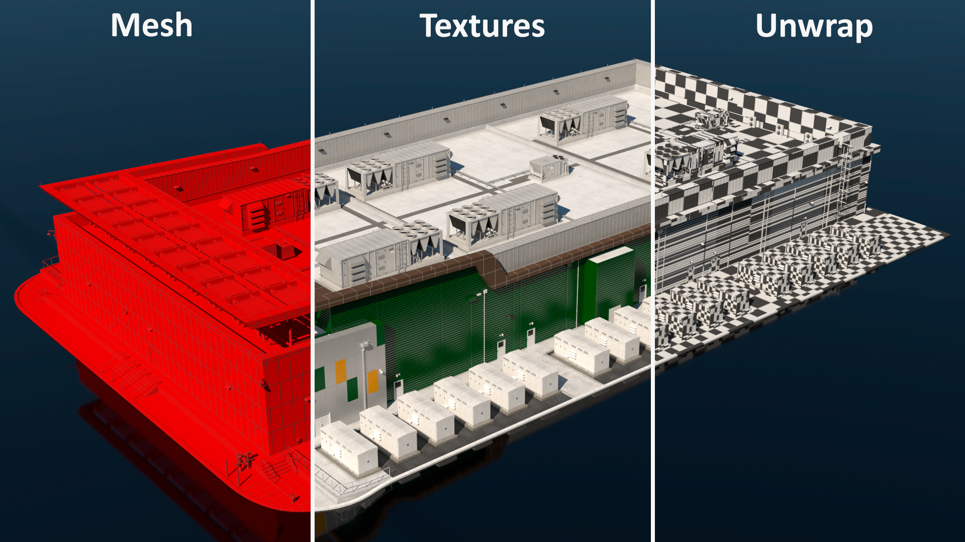 Battery Storage Power Station 3D model