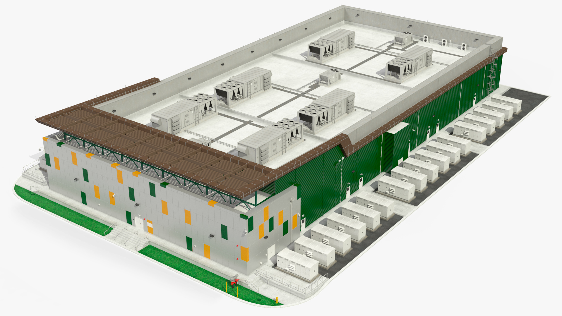 Battery Storage Power Station 3D model