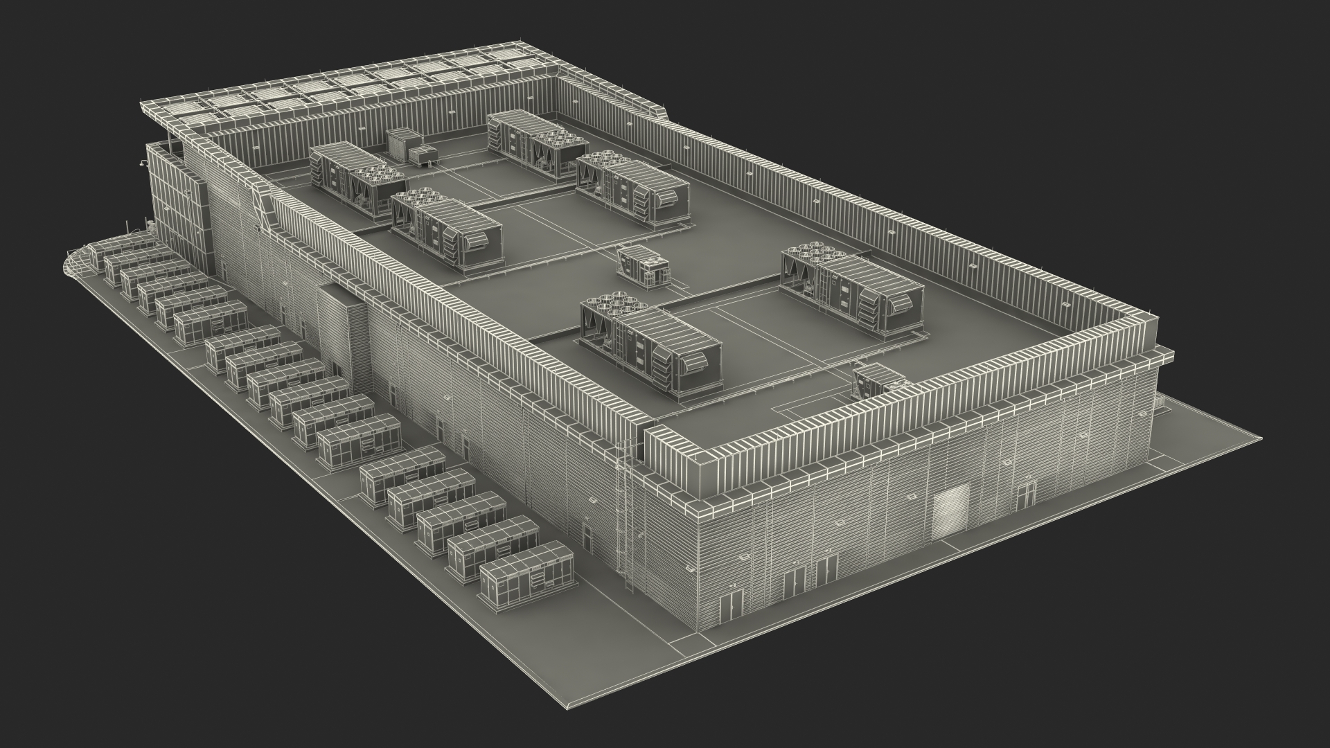 Battery Storage Power Station 3D model