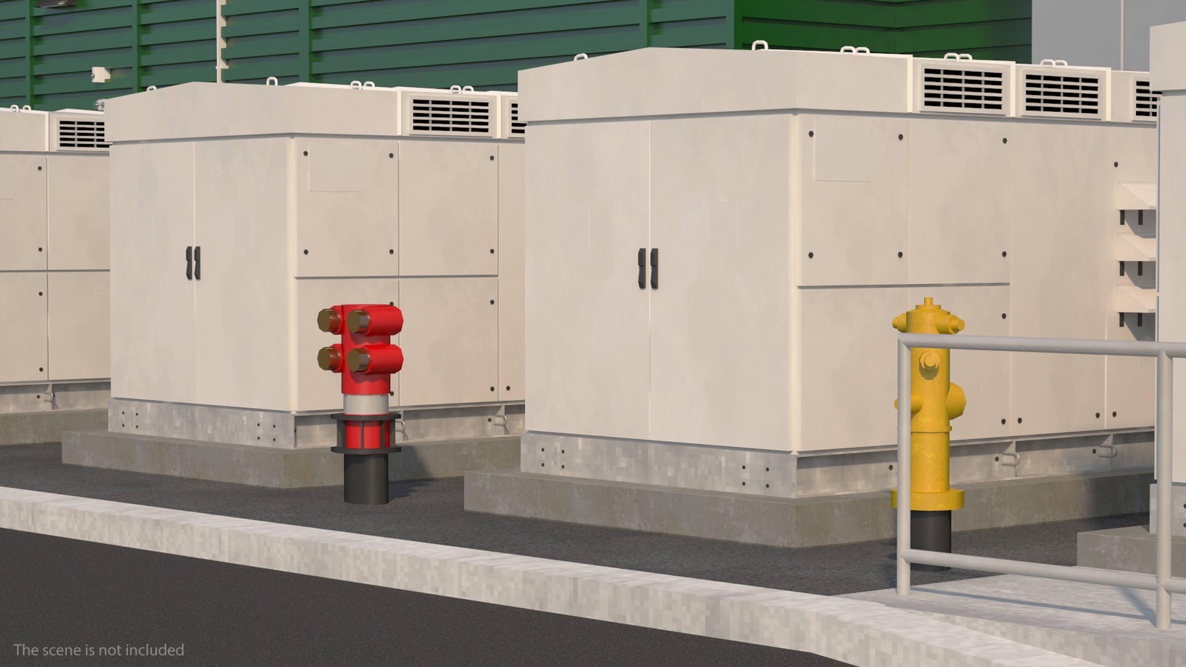 Battery Storage Power Station 3D model