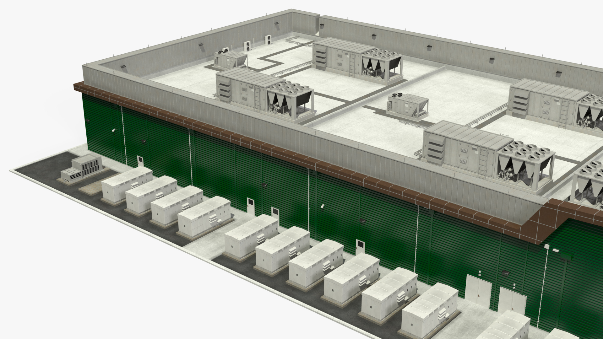 Battery Storage Power Station 3D model