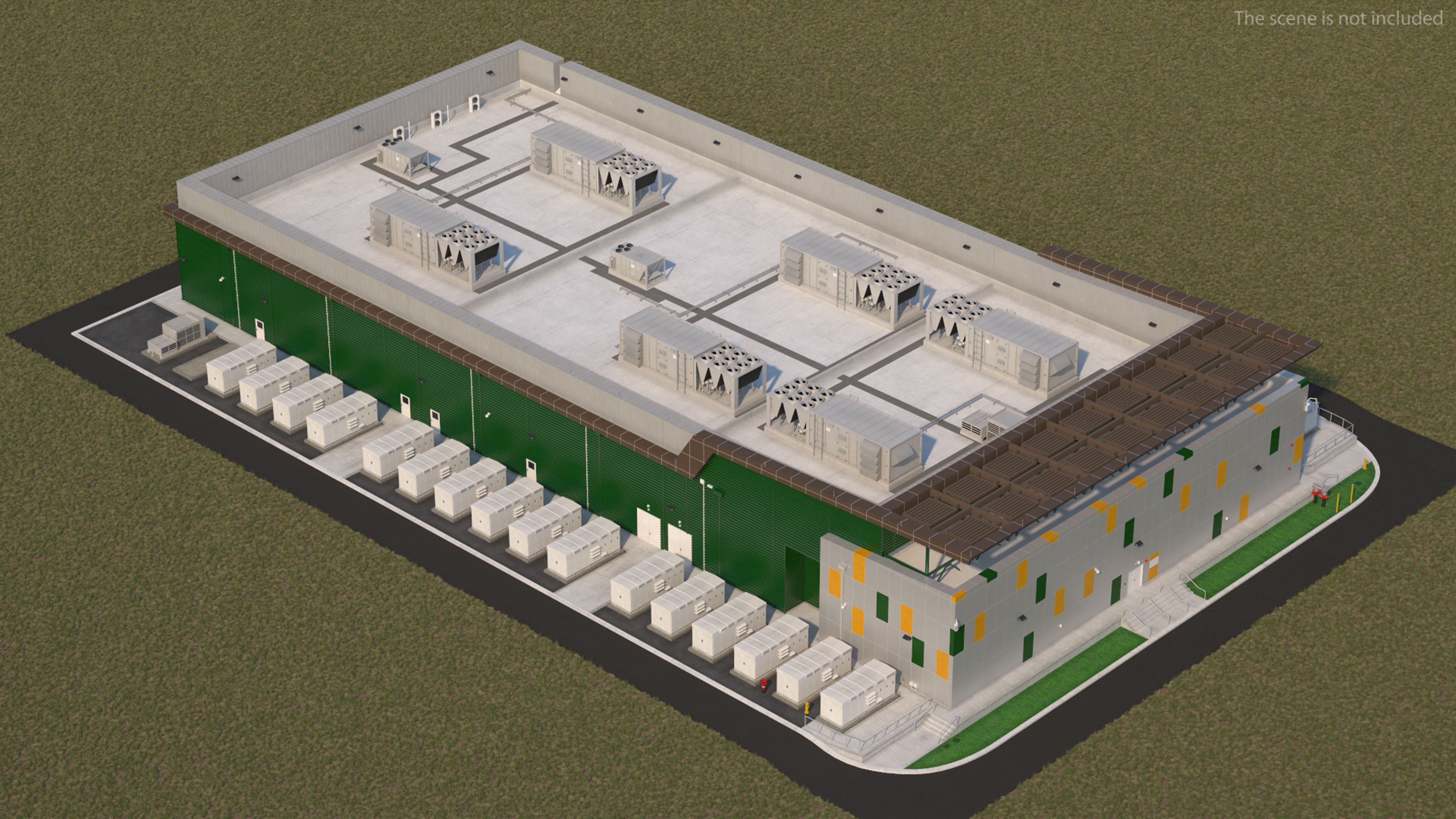 Battery Storage Power Station 3D model