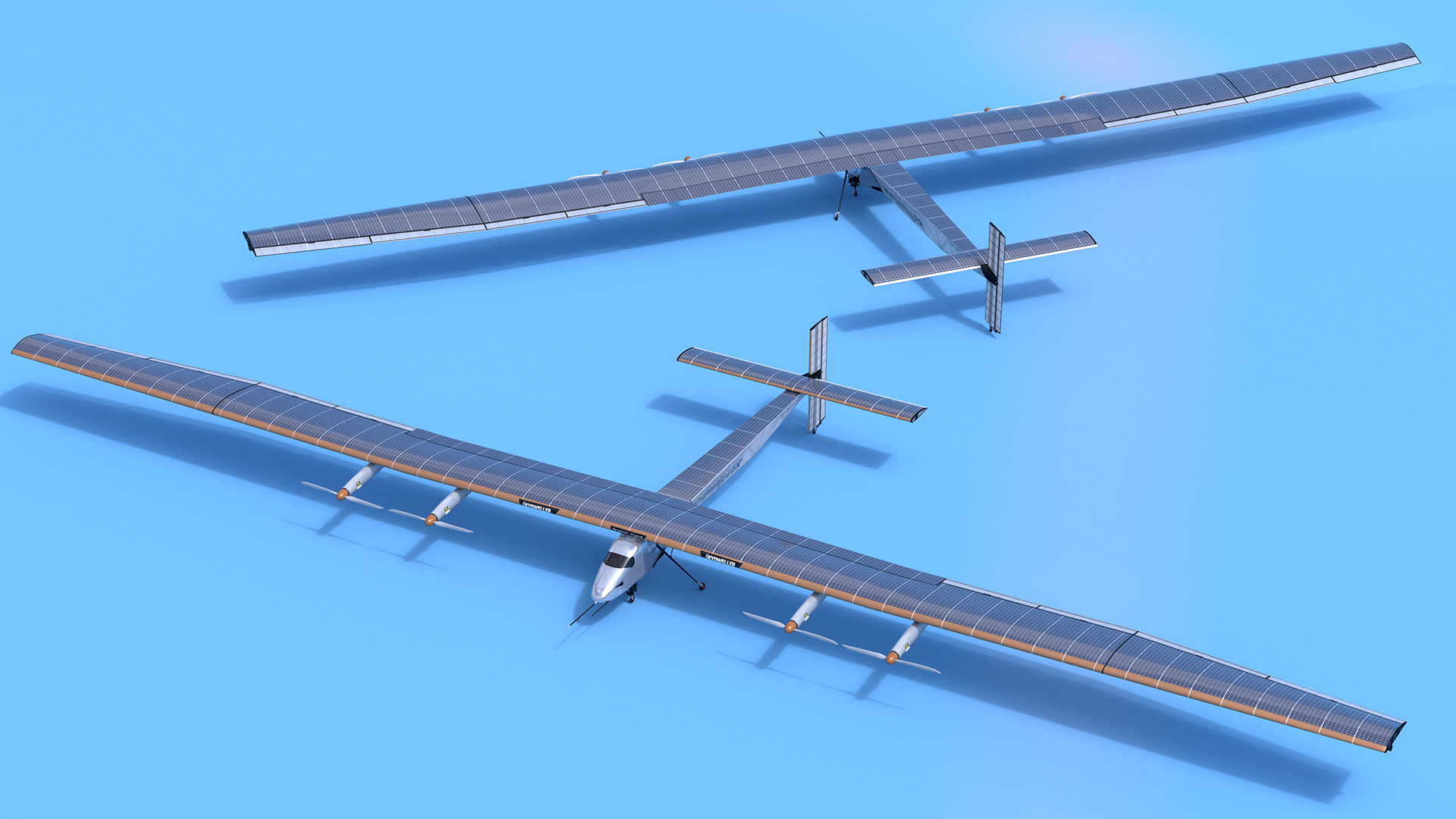 3D model Solar Plane US Navy Skydweller