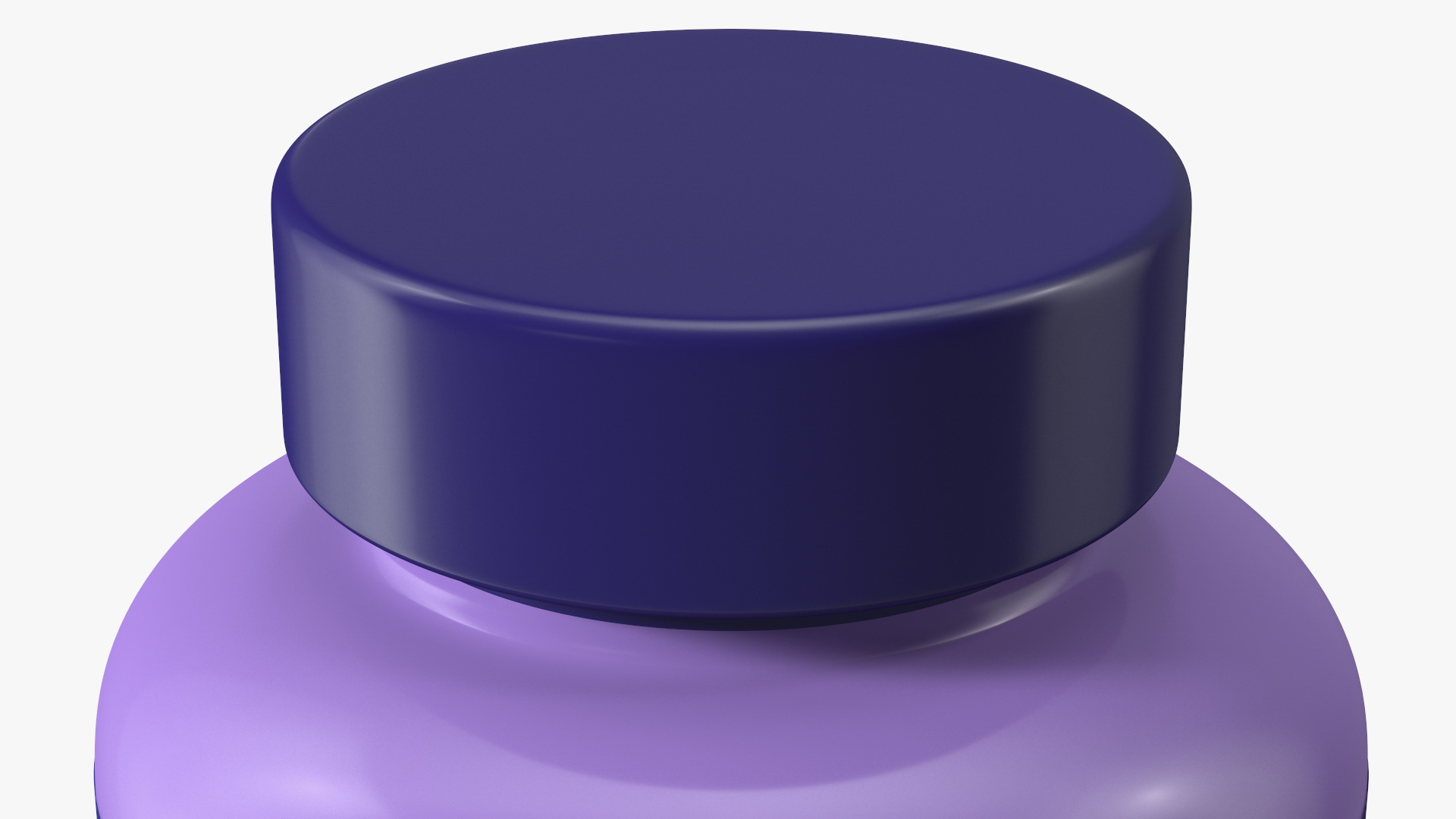 3D Plastic Jar Mockup Blue model