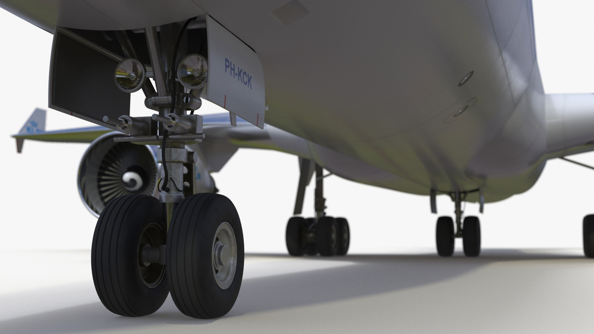 KLM McDonnell Douglas MD-11 Rigged 3D model