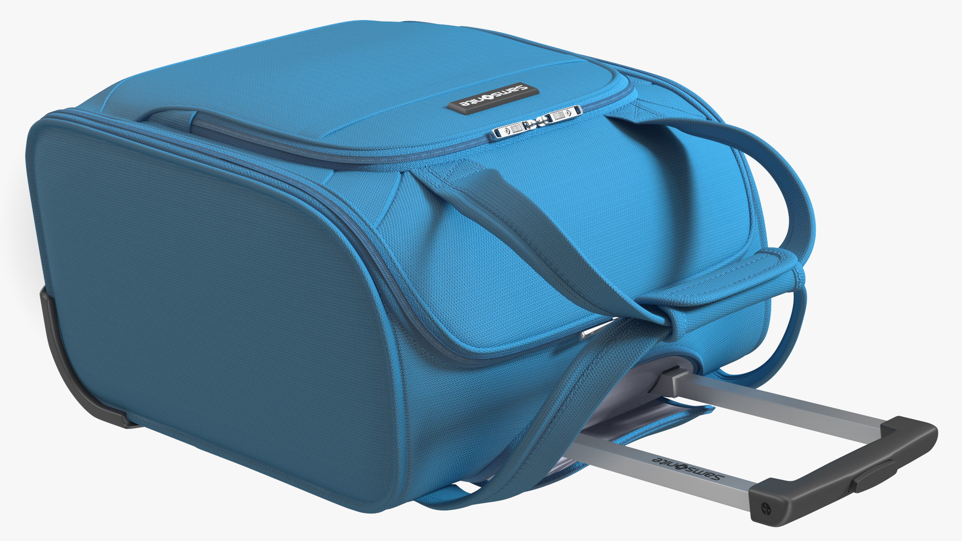 Softshell Luggage Samsonite Blue 3D