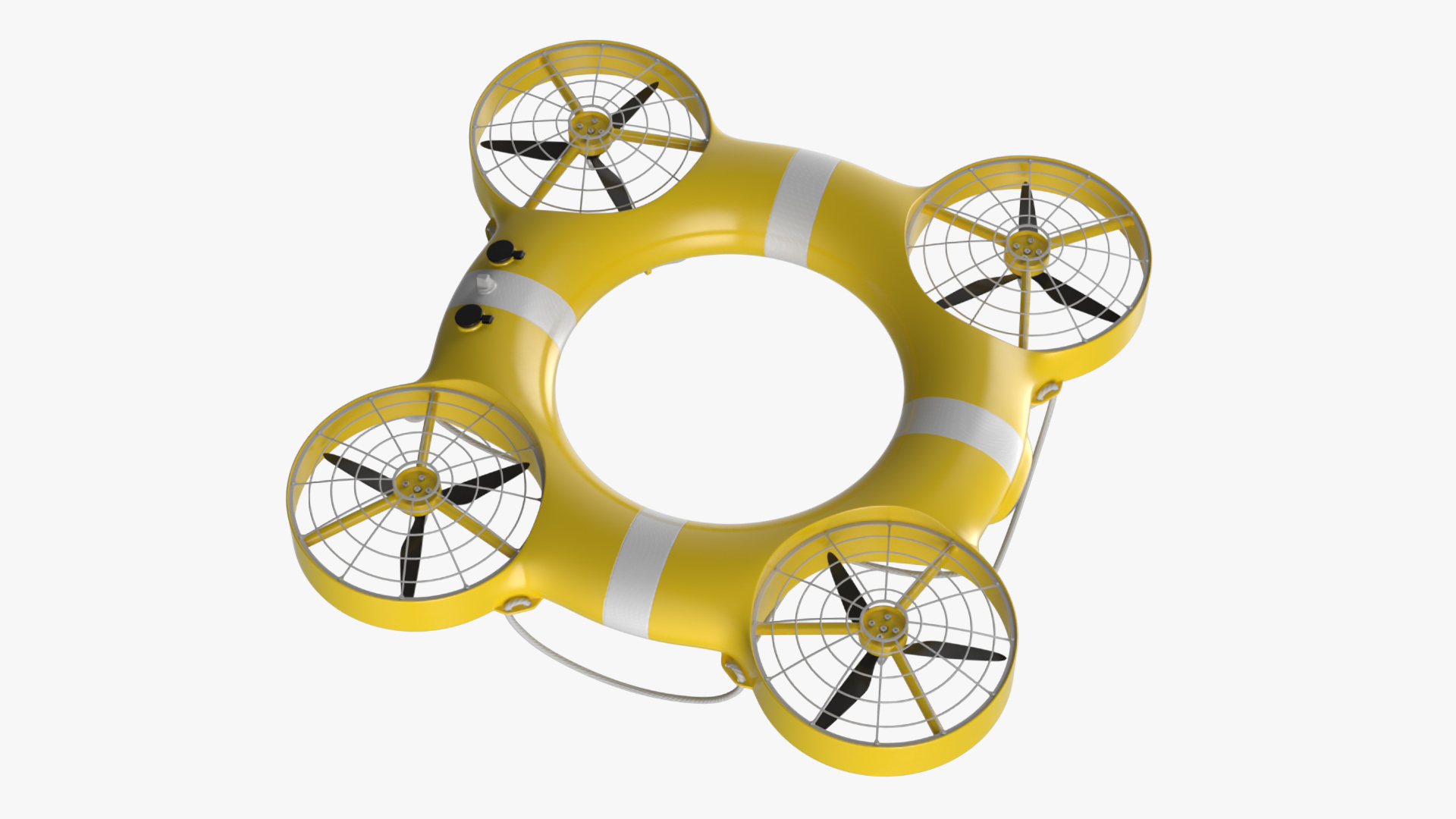 3D model Water Rescue Drone Yellow