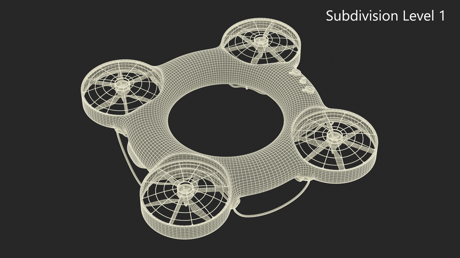 3D model Water Rescue Drone Yellow