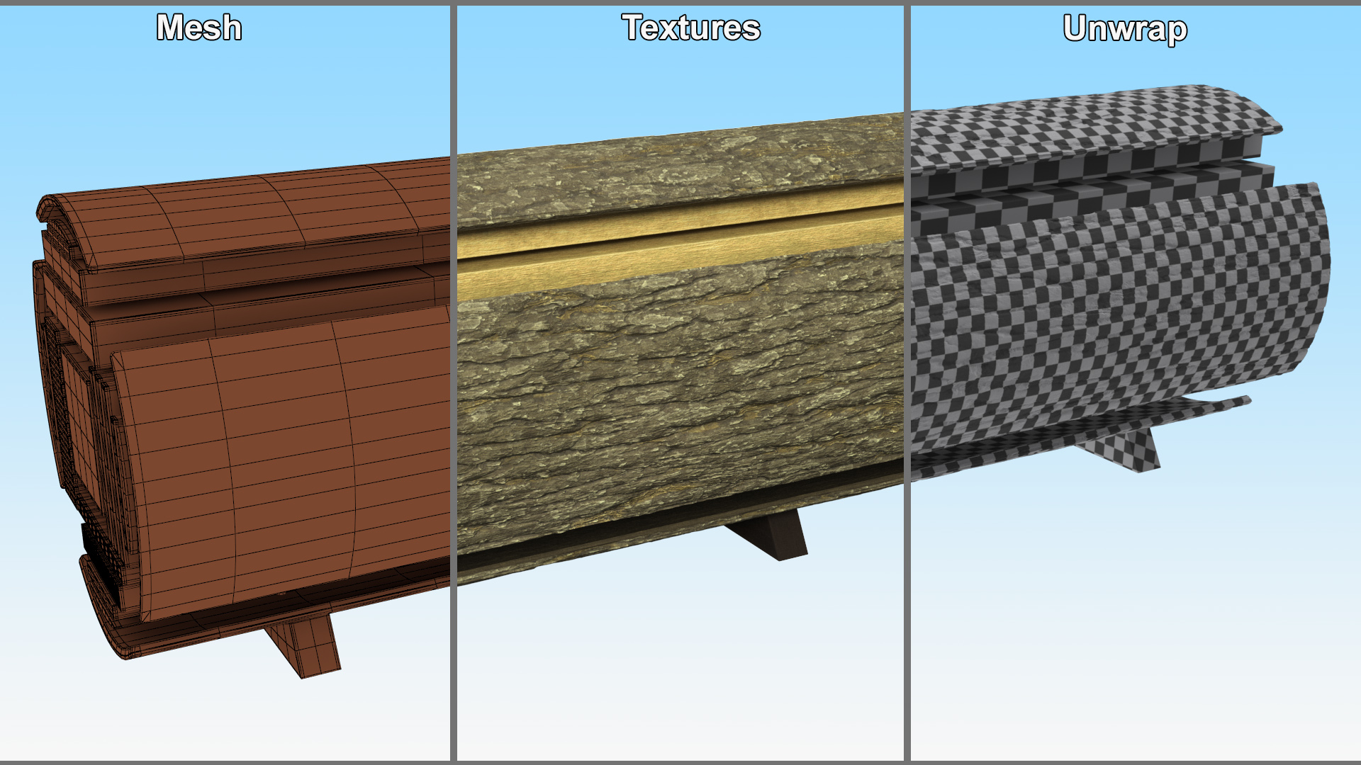 Log Cross Section 3D