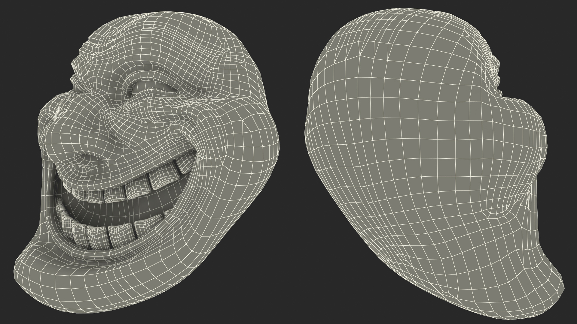 3D model Trollface Green