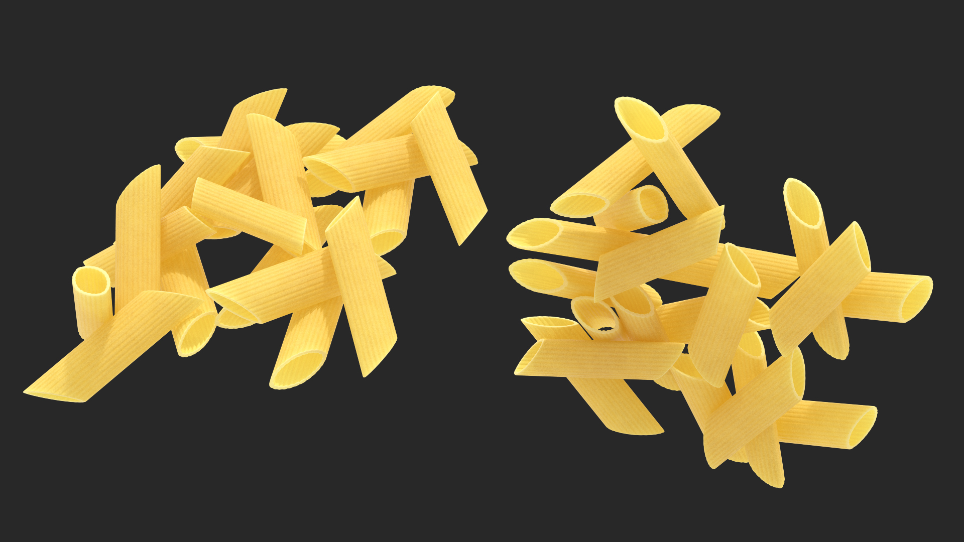 3D Penne Pasta